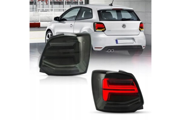 Vland Full LED Neon Tail Lights Smoked VW Polo V 5 6R 6R0 2009 2017 Complete Set Installation side left right