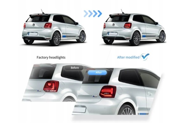 Juego de Luces Traseras VLAND para VW Polo MK5 6R 6C