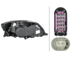 HEADLAMP LAMP LEFT WITH MOTOR FOR ADJUSTMENT