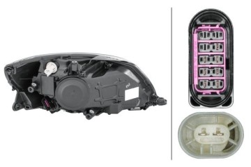 HEADLAMP LAMP LEFT WITH MOTOR FOR ADJUSTMENT