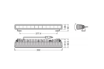 LEDriving LIGHTBAR 30W SX300 CB 35x6 3 x3 8 Osram Part manufacturer Osram