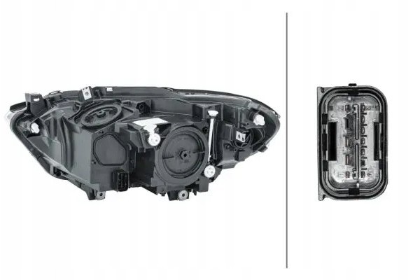 HEADLAMP LAMP RIGHT WITH MOTOR FOR ADJUSTMENT Packaging status original