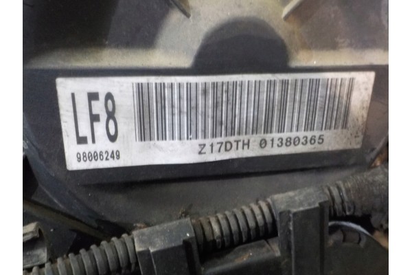 ENGINE OPEL OE 1 7D Z17DTH 01380365 Version European
