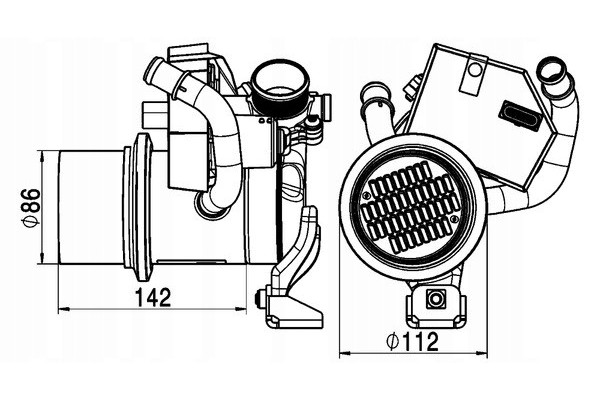 Radiator exhaust gas recirculation MAHLE CE 5 000P Part manufacturer Mahle