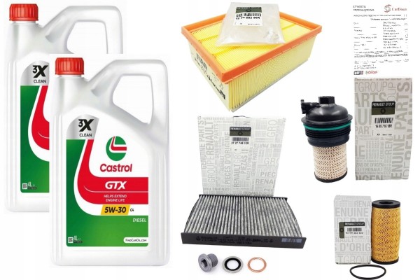 5IN30 CASTROL RN720 OIL FILTER SET ORIGINAL ESPACE V TALISMAN 1 6 DCI