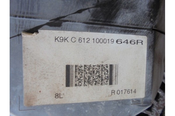 DACIA SANDERO STEPWAY II DIESEL ENGINE 1 5DCI K9KC612 Catalog number of the part K9KC612