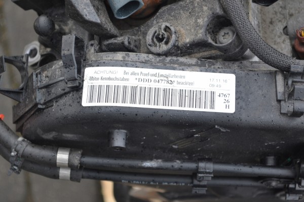 ENGINE 2 0 TDI DDD AUDI A6 C7 COMPLETE 2018 DDDA DDD Catalog number of the part DDD