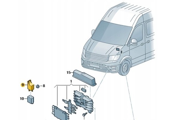 New Original Glow Plug Relay for VW Crafter Quality of parts according to GVO O original with manufacturer s logo OE