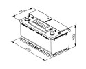 Battery EFB Bosch 12V 70Ah 760A EN start stop NO OLD SENTENCE Height 190 mm