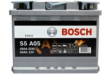CAR BATTERY BOSCH S5 AGM 60AH 680A S5A05 START STOP