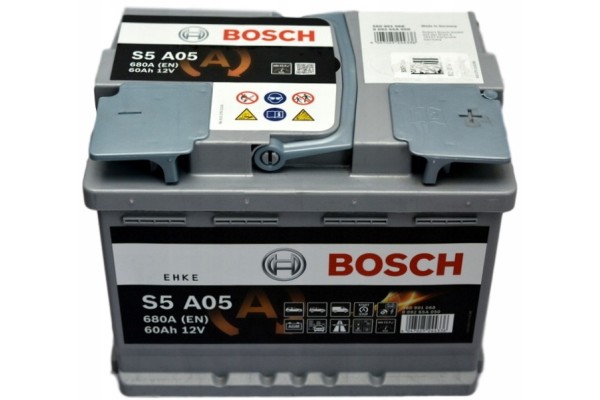 CAR BATTERY BOSCH S5 AGM 60AH 680A S5A05 START STOP EAN GTIN 4047025244336