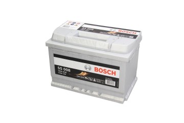 CAR BATTERY BOSCH SILVER S5 S5008 12V P 77AH 780A 77 AH Packaging status original