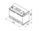 Battery Bosch 12V 90AH 720A L 353X175X190 S3 0 092 S30 130 Part manufacturer Bosch