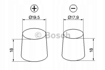 Battery Bosch 12V 90AH 720A L 353X175X190 S3 0 092 S30 130 Model S3 013