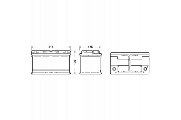 EXIDE START STOP AGM BATTERY 80AH 800A EK800 ASSISTANCE Packaging status original