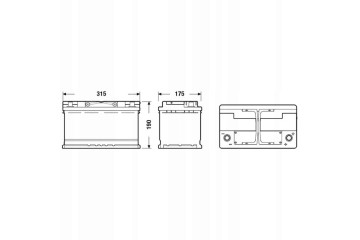EXIDE START STOP AGM BATTERY 80AH 800A EK800 ASSISTANCE Packaging status original