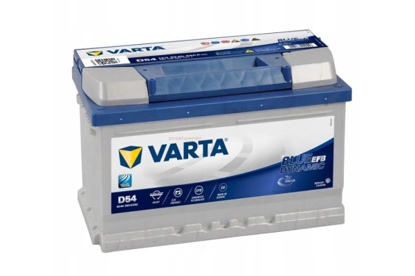 CAR BATTERY VARTA BLUE DYNAMIC EFB 65AH 650A D54 Part manufacturer Varta