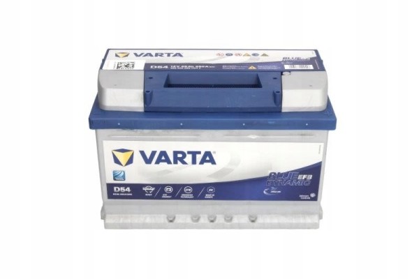 CAR BATTERY VARTA BLUE DYNAMIC EFB 65AH 650A D54 Polarity right
