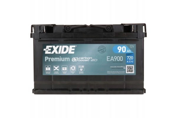 CAR BATTERY EXIDE PREMIUM 90Ah 720A P EA900