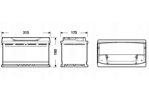 CAR BATTERY EXIDE PREMIUM 90Ah 720A P EA900 Packaging status original