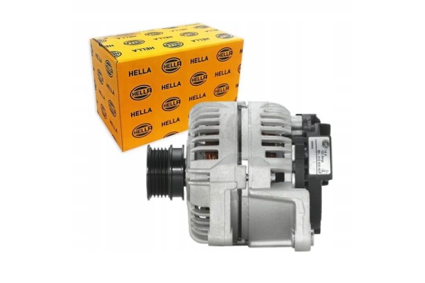 Alternator HELLA 8EL 012 430 421 with multi ribbed pulley FIAT OPEL