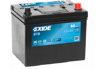 Battery Exide EFB 60Ah 520A EL604 START STOP P NO OLD SENTENCE