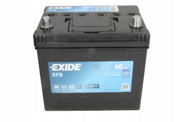 Battery Exide EFB 60Ah 520A EL604 START STOP P NO OLD SENTENCE Inrush current EN 520 A