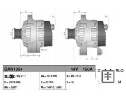 ALTERNATOR DAN1354 DENSO