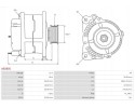 ALTERNATOR 90A A9280S AS PL HYUNDAI GALLOPER H100 Car type cargo vans passenger cars