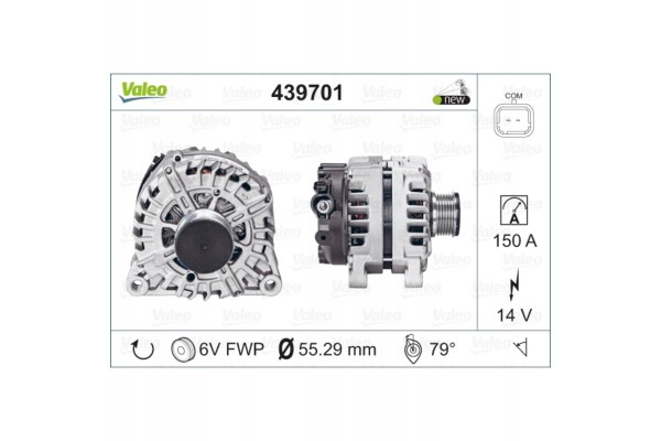 Alternator Valeo 439701 Alternator charging current 150 A