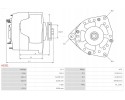 Alternator AS PL A3321 Catalog number of substitutes AS PL ABE9006 NACHI AS PL ABE9006 NSK AS PL ABE9006 NTN AS PL ABE9021 AS PL