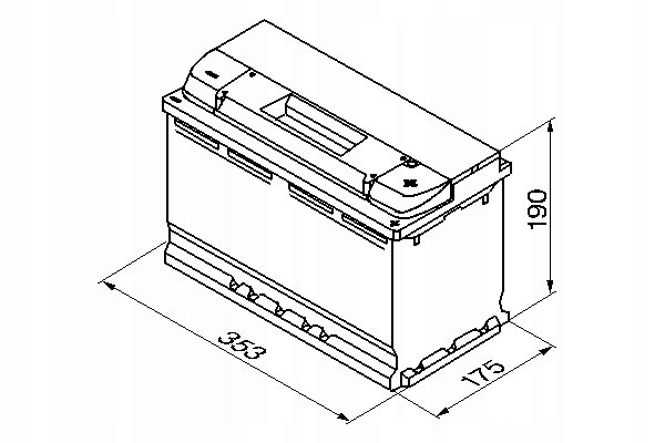 Battery 12V 100Ah 830A P ENRG NEW MODEL FRESH PRODUCTION Catalog number of the part ENRG600402083