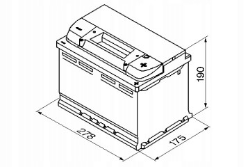 Battery START STOP 12V 70Ah 760A NEW MODEL FRESH PRODUCTION Model ENRG570500065