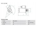 STARTER 0 986 024 590 BOSCH MERCEDES