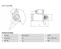 STARTER 0 986 024 590 BOSCH MERCEDES Packaging status original