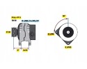 ALTERNATOR VW PASSAT 1 9TDI 96 00 A4 1 9TDI 00 BOSCH Catalog number of the part 0 986 040 350
