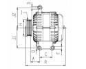 Alternator Citroen Fiat Ford Peugeot 1986A00679 BOSCH Product weight with unit packaging 11 kg