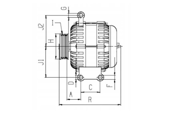 Alternator Citroen Fiat Ford Peugeot 1986A00679 BOSCH Product weight with unit packaging 11 kg