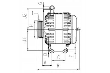 Alternator Citroen Fiat Ford Peugeot 1986A00679 BOSCH Product weight with unit packaging 11 kg