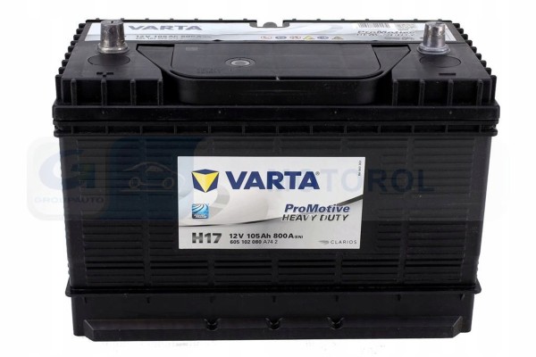 BATTERY 12V 105AH 800A L 330X172X240 PROMOTIVE BLACK VARTA
