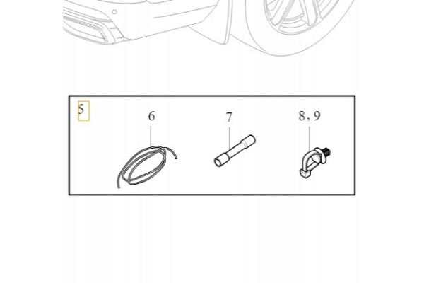BRAKE HARNESS REPAIR KIT ELEKTR VOLVO S90 V90 XC90 XC60 OE 32265587 Part manufacturer Volvo OE
