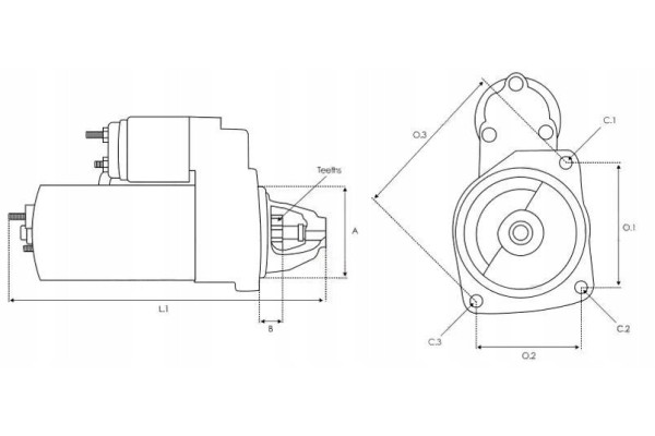 NEW DEUTZ FAHR KHD STARTER 3 1KW 12V CS887 Catalog number of substitutes AS PL ARS9029 AS PL ARS9031 BULK AS PL ARS9033 AS PL AR