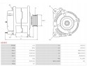 new Alternator AUDI A8 vw Phaeton 4 2 V8 01 2003 AS PL A2101S EAN GTIN 5902129079989