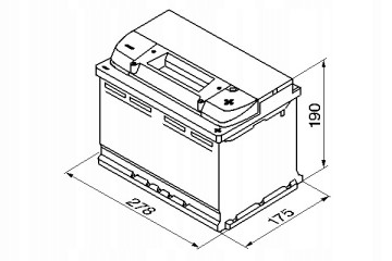 RECHARGEABLE BATTERY ENRG START STOP AGM 70Ah 720AN MODEL FRESH PRODUCTION Catalog number of the part ENRG570901072
