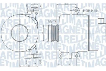 ALTERNATOR 063731969010 MAGNETI MARELLI Packaging status original