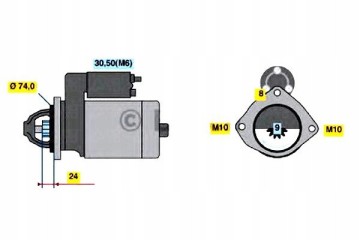 STARTER BOSCH 0986021230 BMW 1 3 5 X5 0 986 021 230 BOSC BOSCH Product weight with unit packaging 11 kg