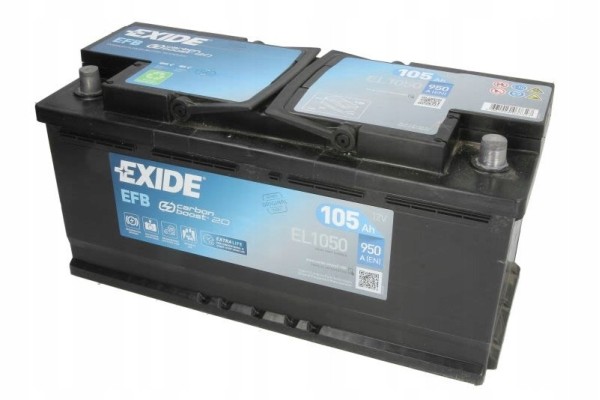 Battery Exide EL1050 105AH 950A NO OLD SENTENCE Packaging status original