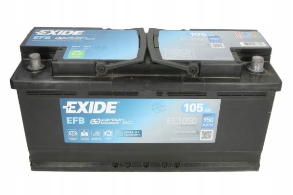 Battery Exide EL1050 105AH 950A NO OLD SENTENCE Part manufacturer Exide