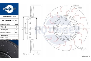 ROTINGER AUDI 100 C4 288 25 Number of discs offered 2