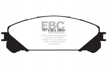 Brake pads GREENSTUFF EBC Brakes Lexus NX200 NX200t NX300h RX200t Part manufacturer EBC